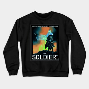 Sephiroth poster SOLDIER Crewneck Sweatshirt